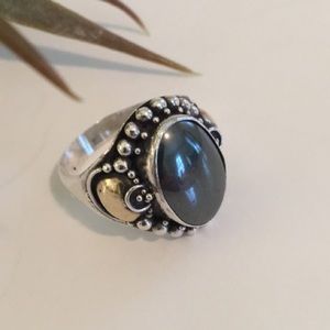 💕💕 SOLD Sterling Silver Hematite Ring